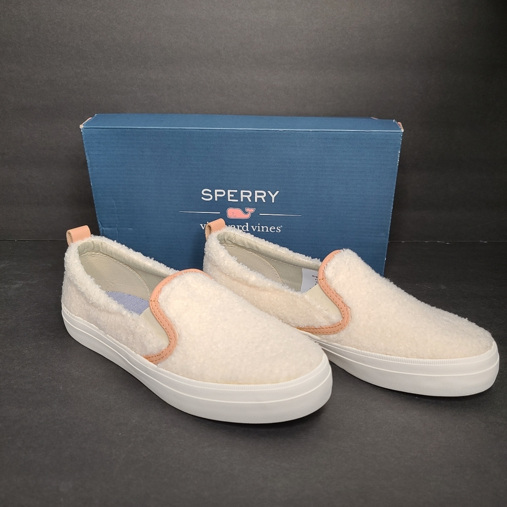 Sperry Crest Twin Gore Shearling Slip-On Sneaker